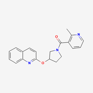 (2-Methylpyridin-3-yl)(3-(quinolin-2-yloxy)pyrrolidin-1-yl)methanone