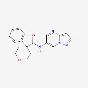 N-(2-methylpyrazolo[1,5-a]pyrimidin-6-yl)-4-phenyltetrahydro-2H-pyran-4-carboxamide