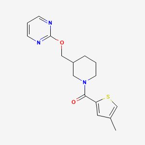 (4-Methylthiophen-2-yl)-[3-(pyrimidin-2-yloxymethyl)piperidin-1-yl]methanone