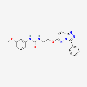 1-(3-Methoxyphenyl)-3-(2-((3-phenyl-[1,2,4]triazolo[4,3-b]pyridazin-6-yl)oxy)ethyl)urea