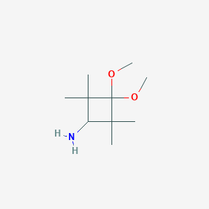 3,3-Dimethoxy-2,2,4,4-tetramethylcyclobutan-1-amine