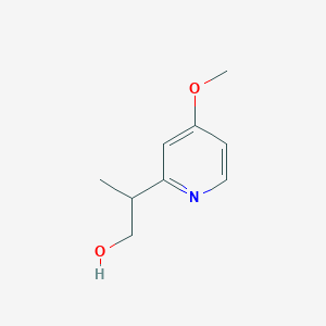 molecular formula C9H13NO2 B2395452 2-(4-Methoxypyridin-2-yl)propan-1-ol CAS No. 2248303-78-6