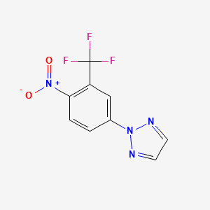 2-[4-nitro-3-(trifluoromethyl)phenyl]-2H-1,2,3-triazole