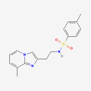 4-methyl-N-(2-(8-methylimidazo[1,2-a]pyridin-2-yl)ethyl)benzenesulfonamide