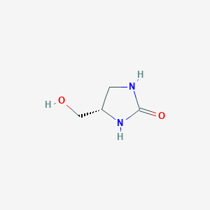 molecular formula C4H8N2O2 B2395473 (4S)-4-(Hydroxymethyl)imidazolidin-2-one CAS No. 1817632-91-9