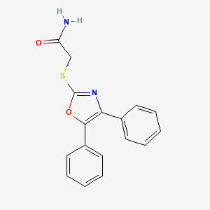 2-[(4,5-Diphenyl-1,3-oxazol-2-yl)sulfanyl]acetamide