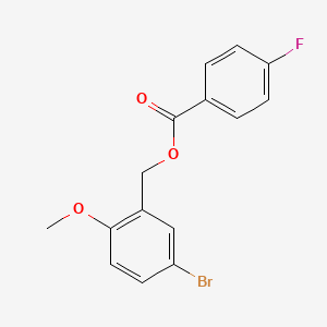 (5-Bromo-2-methoxyphenyl)methyl 4-fluorobenzoate