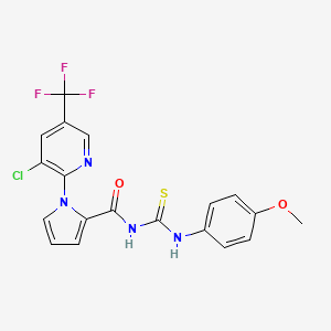 N-({1-[3-chloro-5-(trifluoromethyl)-2-pyridinyl]-1H-pyrrol-2-yl}carbonyl)-N'-(4-methoxyphenyl)thiourea