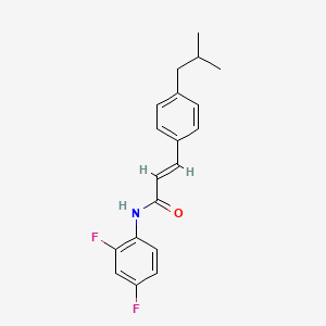 molecular formula C19H19F2NO B2395489 N-(2,4-difluorophenyl)-3-(4-isobutylphenyl)acrylamide CAS No. 900019-81-0