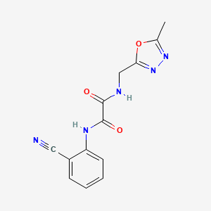 N1-(2-cyanophenyl)-N2-((5-methyl-1,3,4-oxadiazol-2-yl)methyl)oxalamide
