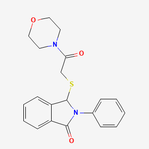 3-[(2-Morpholino-2-oxoethyl)sulfanyl]-2-phenyl-1-isoindolinone