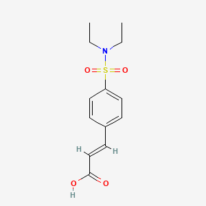 molecular formula C13H17NO4S B2395512 3-[4-(diethylsulfamoyl)phenyl]prop-2-enoic Acid CAS No. 2358709-01-8