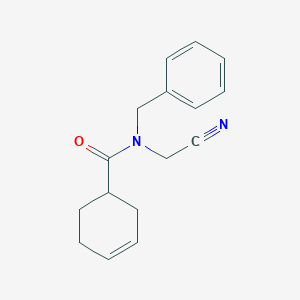 N-benzyl-N-(cyanomethyl)cyclohex-3-ene-1-carboxamide