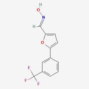 molecular formula C12H8F3NO2 B2395529 5-(3-Trifluoromethyl-phenyl)-furan-2-carbalde hyde oxime CAS No. 57666-46-3