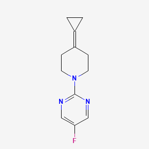 molecular formula C12H14FN3 B2395530 2-(4-Cyclopropylidenepiperidin-1-yl)-5-fluoropyrimidine CAS No. 2034375-21-6