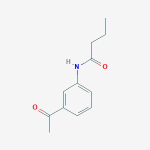 molecular formula C12H15NO2 B2395536 N-(3-acetylphenyl)butanamide CAS No. 96604-75-0