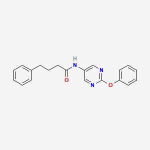 molecular formula C20H19N3O2 B2395539 N-(2-phenoxypyrimidin-5-yl)-4-phenylbutanamide CAS No. 1396579-38-6