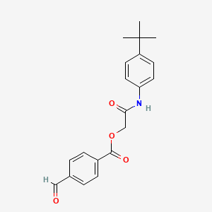 molecular formula C20H21NO4 B2395545 [2-(4-Tert-butylanilino)-2-oxoethyl] 4-formylbenzoate CAS No. 731839-93-3