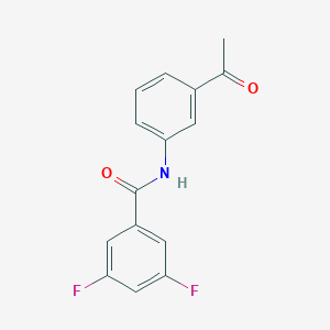 molecular formula C15H11F2NO2 B239556 N-(3-acetylphenyl)-3,5-difluorobenzamide 