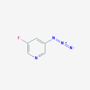 molecular formula C5H3FN4 B2395568 3-Azido-5-fluoropyridine CAS No. 1309469-10-0