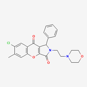 7-Chloro-6-methyl-2-(2-morpholinoethyl)-1-phenyl-1,2-dihydrochromeno[2,3-c]pyrrole-3,9-dione