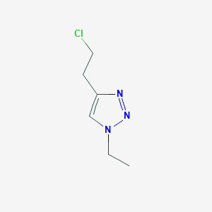 molecular formula C6H10ClN3 B2395579 4-(2-chloroethyl)-1-ethyl-1H-1,2,3-triazole CAS No. 1457361-80-6