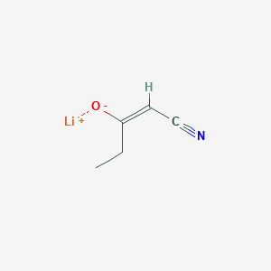 Lithium;(E)-1-cyanobut-1-en-2-olate