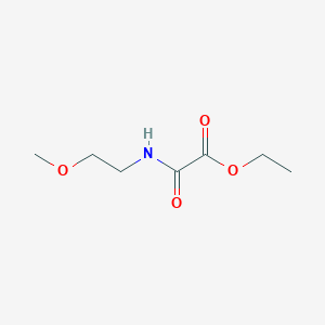 Acetic acid, 2-[(2-methoxyethyl)amino]-2-oxo-, ethyl ester