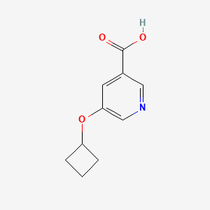 molecular formula C10H11NO3 B2395587 5-Cyclobutoxypyridine-3-carboxylic acid CAS No. 1385696-32-1