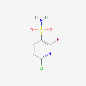 molecular formula C5H4ClFN2O2S B2395613 6-Chloro-2-fluoropyridine-3-sulfonamide CAS No. 1989672-79-8