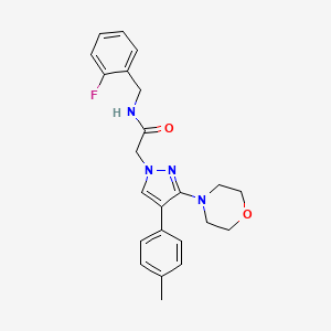 N-(2-fluorobenzyl)-2-(3-morpholino-4-(p-tolyl)-1H-pyrazol-1-yl)acetamide