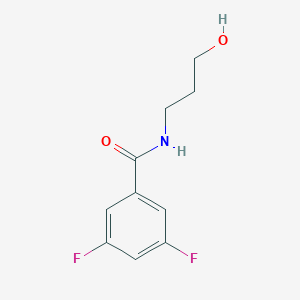 molecular formula C10H11F2NO2 B239562 3,5-difluoro-N-(3-hydroxypropyl)benzamide 