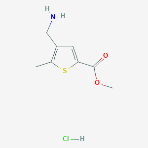 Methyl 4-(aminomethyl)-5-methylthiophene-2-carboxylate hydrochloride