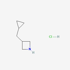 molecular formula C7H14ClN B2395630 3-(Cyclopropylmethyl)azetidine hydrochloride CAS No. 2031258-91-8