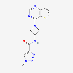 1-Methyl-N-(1-thieno[3,2-d]pyrimidin-4-ylazetidin-3-yl)triazole-4-carboxamide