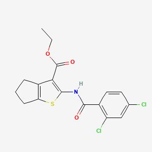 ethyl 2-[(2,4-dichlorobenzoyl)amino]-5,6-dihydro-4H-cyclopenta[b]thiophene-3-carboxylate