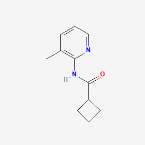 molecular formula C11H14N2O B2395640 N-(3-methylpyridin-2-yl)cyclobutanecarboxamide CAS No. 723255-85-4
