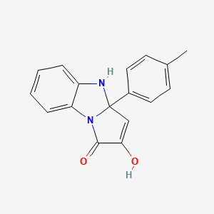 molecular formula C17H14N2O2 B2395650 2-hydroxy-3a-(4-methylphenyl)-3a,4-dihydro-1H-pyrrolo[1,2-a]benzimidazol-1-one CAS No. 938016-20-7