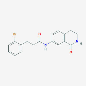 3-(2-bromophenyl)-N-(1-oxo-1,2,3,4-tetrahydroisoquinolin-7-yl)propanamide