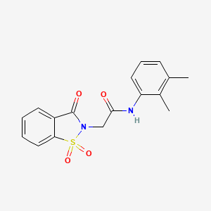 N-(2,3-dimethylphenyl)-2-(1,1,3-trioxo-1,2-benzothiazol-2-yl)acetamide