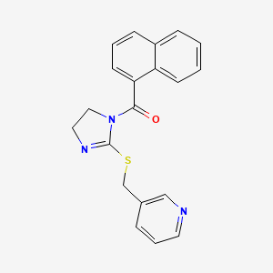 Naphthalen-1-yl-[2-(pyridin-3-ylmethylsulfanyl)-4,5-dihydroimidazol-1-yl]methanone