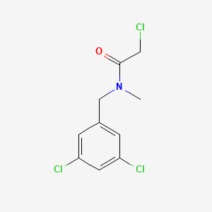 molecular formula C10H10Cl3NO B2395691 2-chloro-N-[(3,5-dichlorophenyl)methyl]-N-methylacetamide CAS No. 1184409-03-7