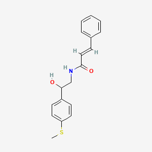 molecular formula C18H19NO2S B2395700 N-(2-hydroxy-2-(4-(methylthio)phenyl)ethyl)cinnamamide CAS No. 1448139-04-5