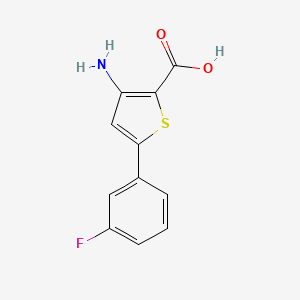 3-Amino-5-(3-fluorophenyl)thiophene-2-carboxylic acid