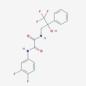 molecular formula C17H13F5N2O3 B2395714 N1-(3,4-difluorophenyl)-N2-(3,3,3-trifluoro-2-hydroxy-2-phenylpropyl)oxalamide CAS No. 1351645-83-4