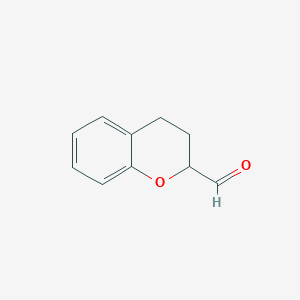 molecular formula C10H10O2 B2395723 Chroman-2-carbaldéhyde CAS No. 169747-89-1