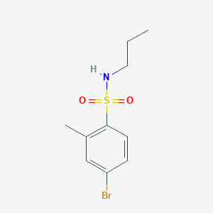 molecular formula C10H14BrNO2S B2395725 4-BRomo-2-methyl-N-propylbenzenesulfonamide CAS No. 1873336-36-7