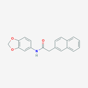 molecular formula C19H15NO3 B239576 N-(1,3-benzodioxol-5-yl)-2-(2-naphthyl)acetamide 