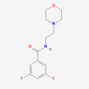 molecular formula C13H16F2N2O2 B239577 3,5-difluoro-N-[2-(4-morpholinyl)ethyl]benzamide 