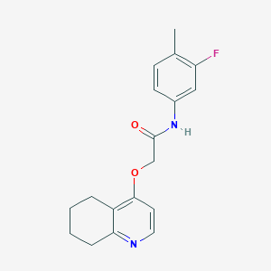 N-(3-fluoro-4-methylphenyl)-2-((5,6,7,8-tetrahydroquinolin-4-yl)oxy)acetamide